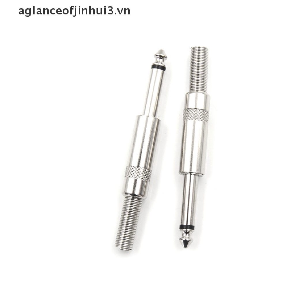 Set 2 Đầu Cắm Âm Thanh Chui Cắm 6.35mm 6.5mm Chuyên Dụng Cho Micro