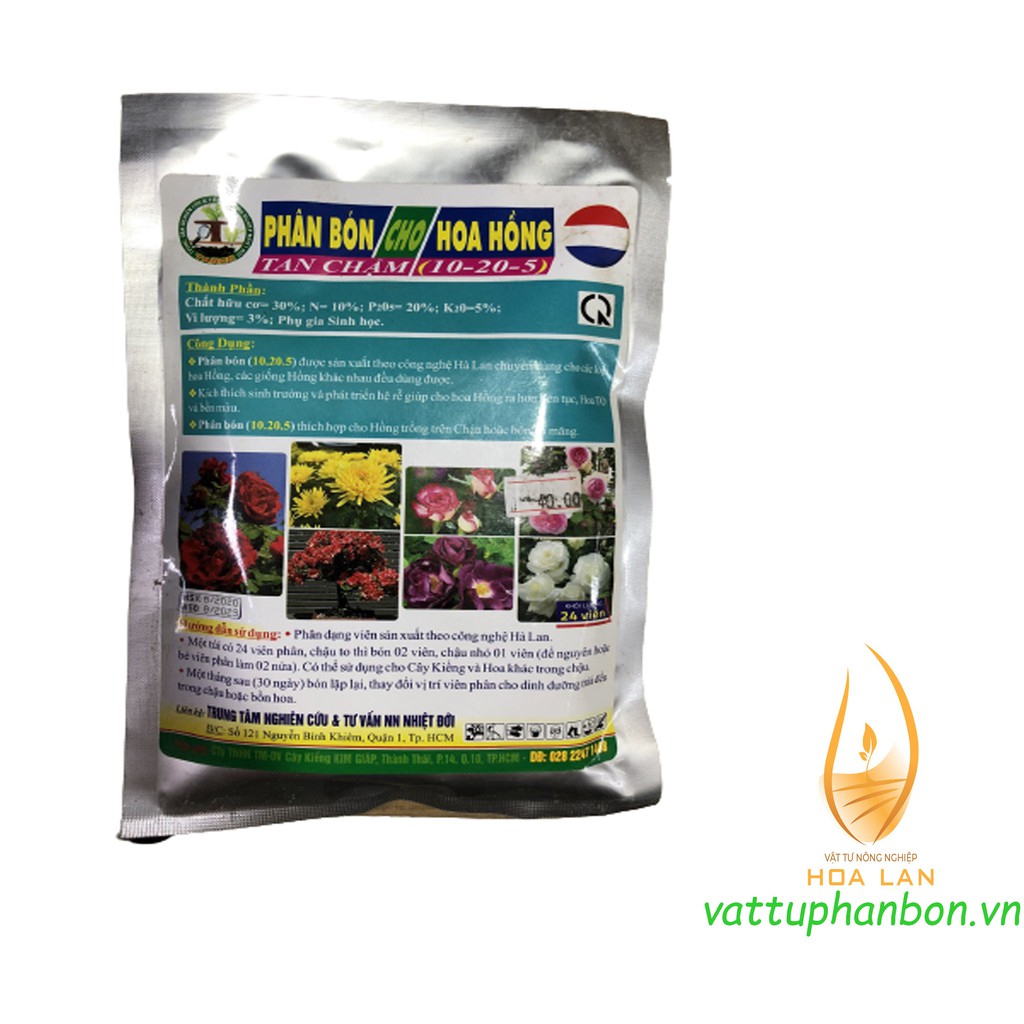 Phân Bón Dinh Dưỡng Dạng Viên Nén Cho Hoa Hồng 10-20-5 - #418A# Gói 24 viên