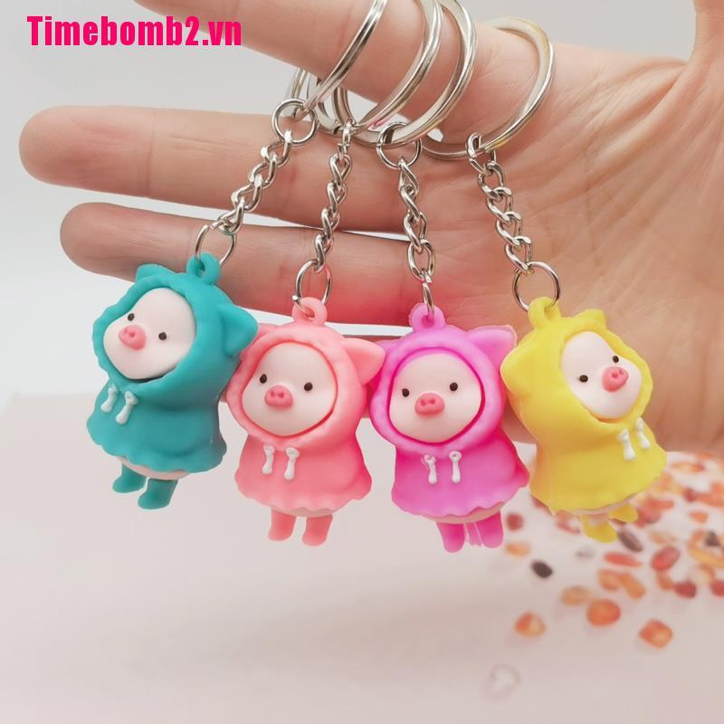 Móc Khóa Hình Chú Heo Dễ Thương