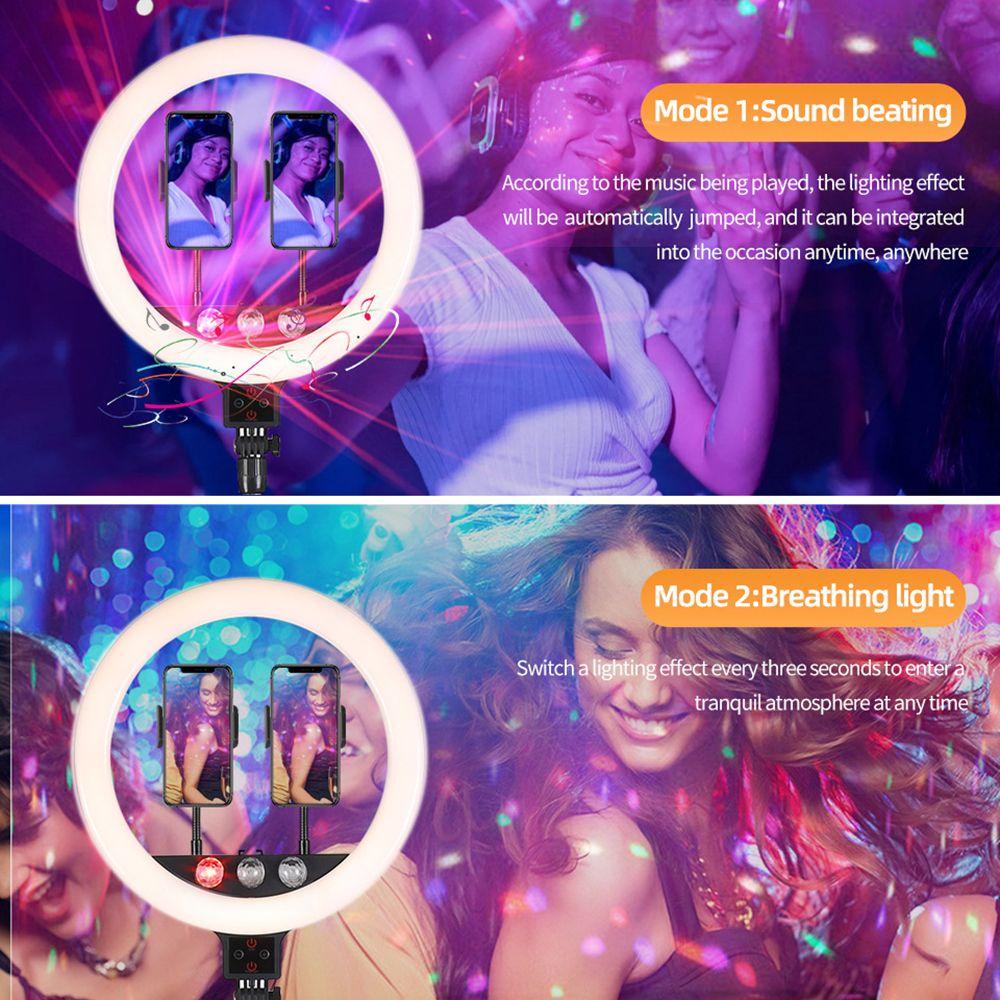 BTLIMER Vòng Đèn Led Chụp Ảnh 13 inch Có Thể Điều Chỉnh Độ Sáng