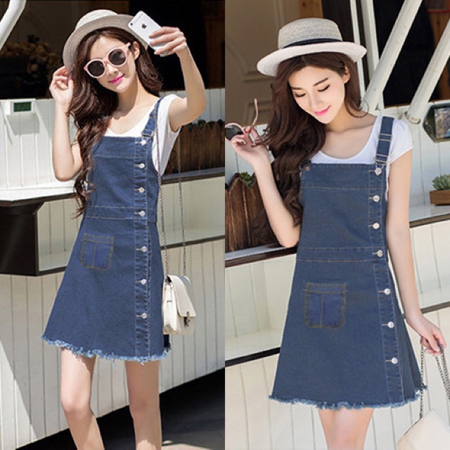 Yếm Jean Nữ Phối Túi