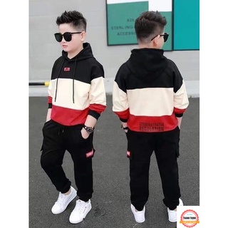 Set Bộ quần áo cho bé mùa thu đông THANH THỊNH 4-14 tuổi mẫu 3 KHOANG. Chất liệu vải đẹp, đường may sắc nét.