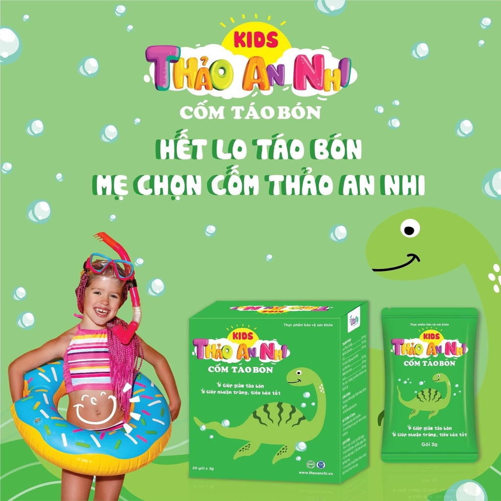 Cốm táo bón KIDS THẢO AN NHI - Giải pháp nhuận tràng, giảm táo bón cho trẻ - CTY CP TITAFA