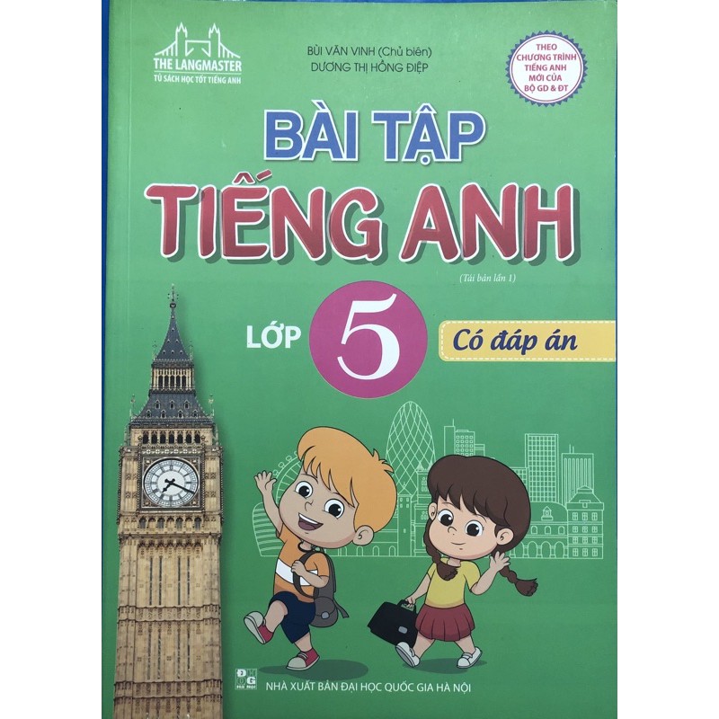 Sách - Bài tập tiếng anh lớp 5 (Có đáp án)