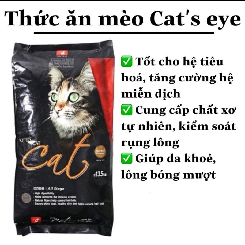 Thức ăn hạt Catseye cho thú cưng phù hợp mọi lứa tuổi