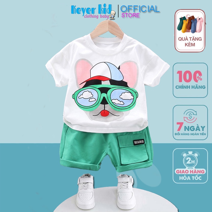 Sét Bộ Quần Áo Trẻ Em, Cộc Tay Chất Liệu Thun Cotton Cho Bé Trai (0 - 5 tuổi) - KEYER KID'S, Mã Xuất SZ95