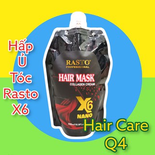 Ủ tóc phục hồi Rasto X6 500ml, hấp dầu dưỡng tóc Collagen X6
