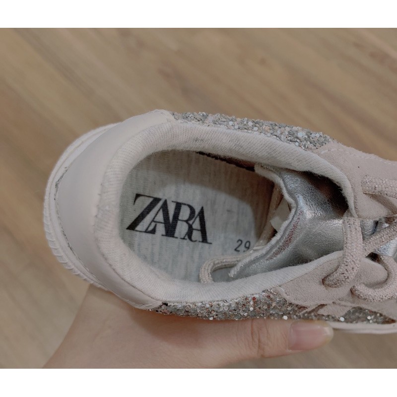 Giày thể thao nữ Zara nhũ bạc(hàng xuất dư)