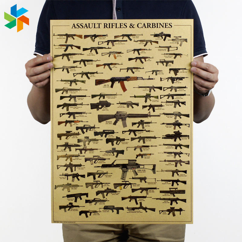 Poster Trang Trí Tường Phong Cách Quân Đội Jp06