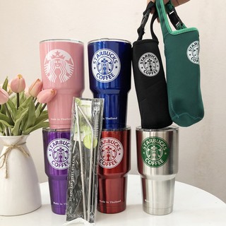Combo 10 Ly giữ nhiệt Thái Lan 900ml hàng loại 1 (Tặng kèm túi + 2 Ống Hút)