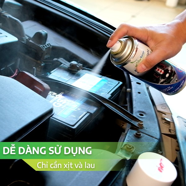 Xịt chống chuột ô tô, làm sạch động cơ ô tô 3in1 Engine Bright hàng Thái Lan chính hãng