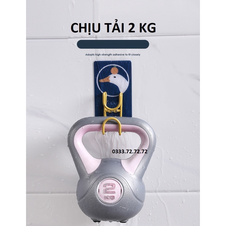 Móc Dán Tường Treo Chậu, Thau , Thớt, Đồ dùng phòng tắm, Nhà bếp - Inox thép không gỉ keo dính siêu chắc