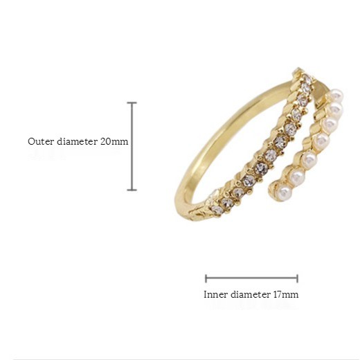 Nhẫn Đính Ngọc Trai Sang Trọng Cho Nữ B906