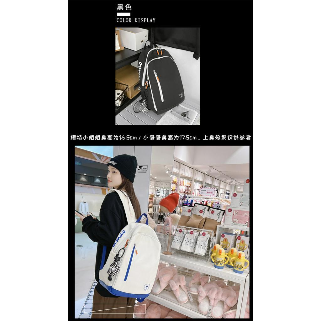 Balo Nữ Thời Trang Chất Vải CanVas - Ba Lô Đi Học, Đi Chơi Thời Trang Đơn Sắc Đựng Vừa Laptop Sọc Thẳng | BigBuy360 - bigbuy360.vn