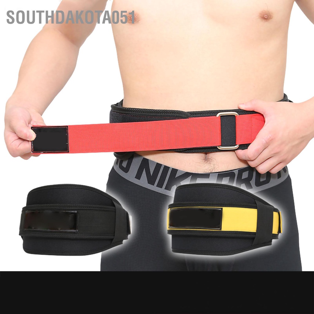 Southdakota051 Đai tập thể thao tạ thoáng khí Hấp thụ mồ hôi có điều chỉnh Độ thắt chặt bảo vệ vòng eo