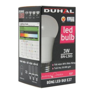 Bộ 6 bóng đèn led Duhal 3W E27