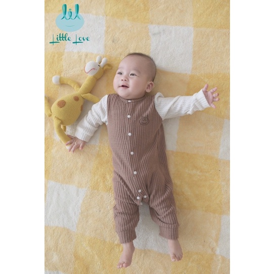 [Little love] Body LiL len mỏng cúc bấm cho bé (3-9M)