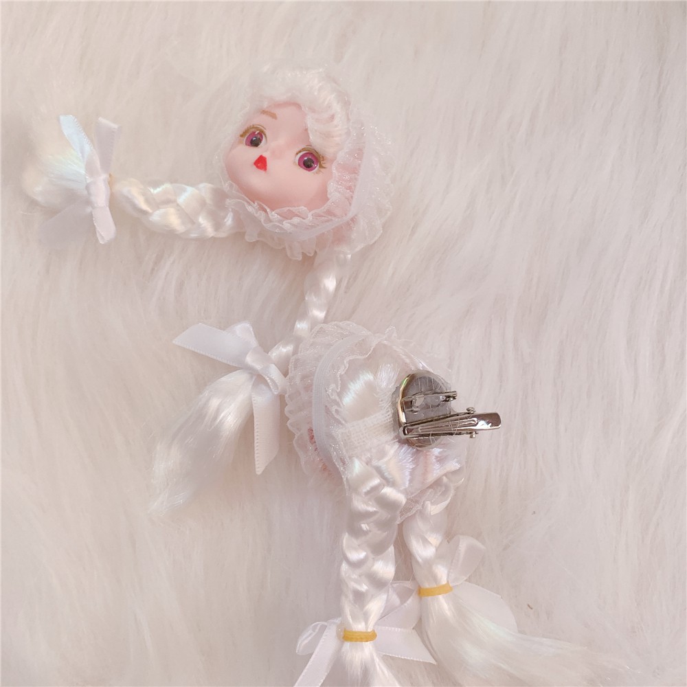 Bad Kẹp Tóc Ren Cài Tóc Hình Đồng Phục JK Kinh Dị Thủ Công Hai Cách Sử Dụng Với Máu