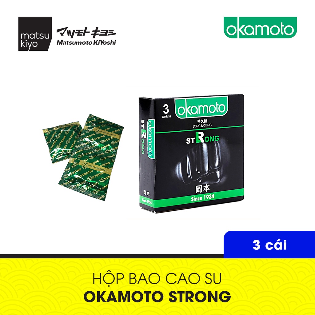 [Mã BMBAU50 giảm 7% đơn 99K] Bao Cao Su Okamoto Strong 3 cái matsukiyo