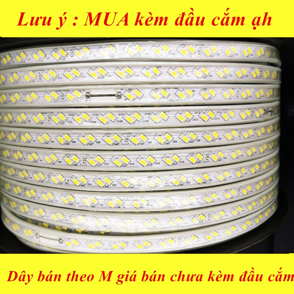 [Bán theo M chưa kèm đầu cắm ] Đèn LED dây đôi 2835 trang trí LỄ NOEL decor phòng ngủ,ngoài trời MOXI (cuộn INBOX ).