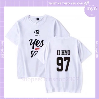 [ NHIỀU MÀU] Áo Thun Tay Lửng TWICE, YER OR YES Nam Nữ Đủ SiÃU