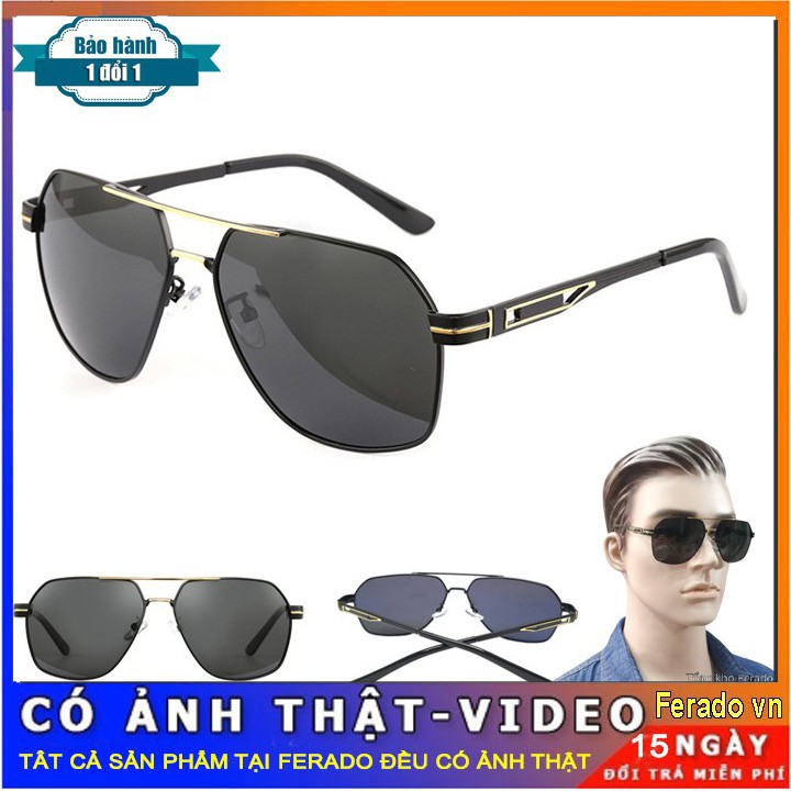 Kính mắt thời trang P11009 gọng kim loại chống tia cực tím