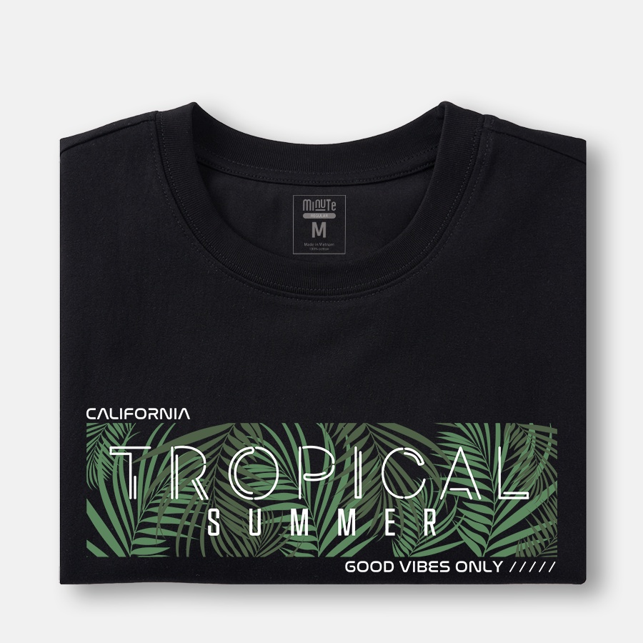 [COMBO BỘ 2] Áo thun nam tay ngắn 100% Cotton co giãn 4 chiều MINUTE TROPICAL