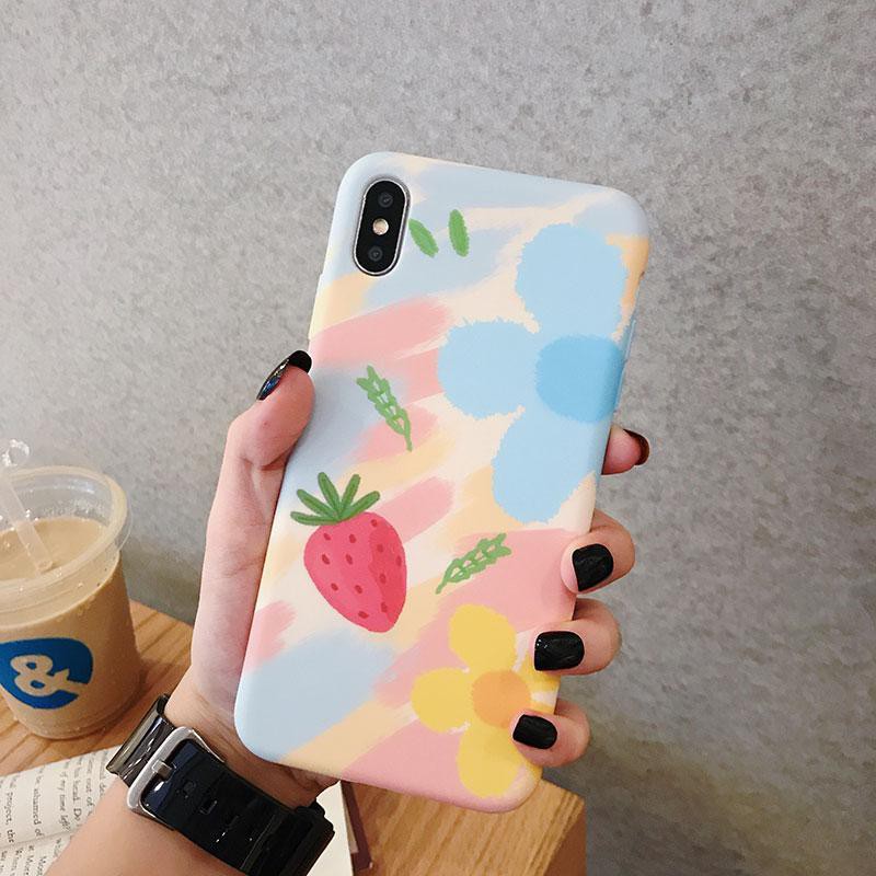 [ IPHONE ] Ốp Lưng Silicon Strawberry - B186