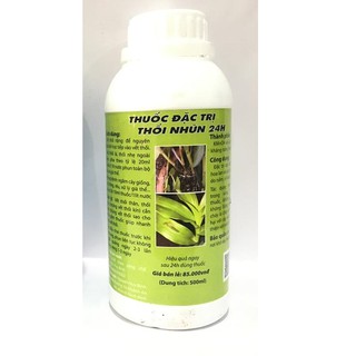 Chế phẩm đặc trị bệnh thối nhũn Ngọc Linh 24H cho hoa phong lan chai 500ml.
