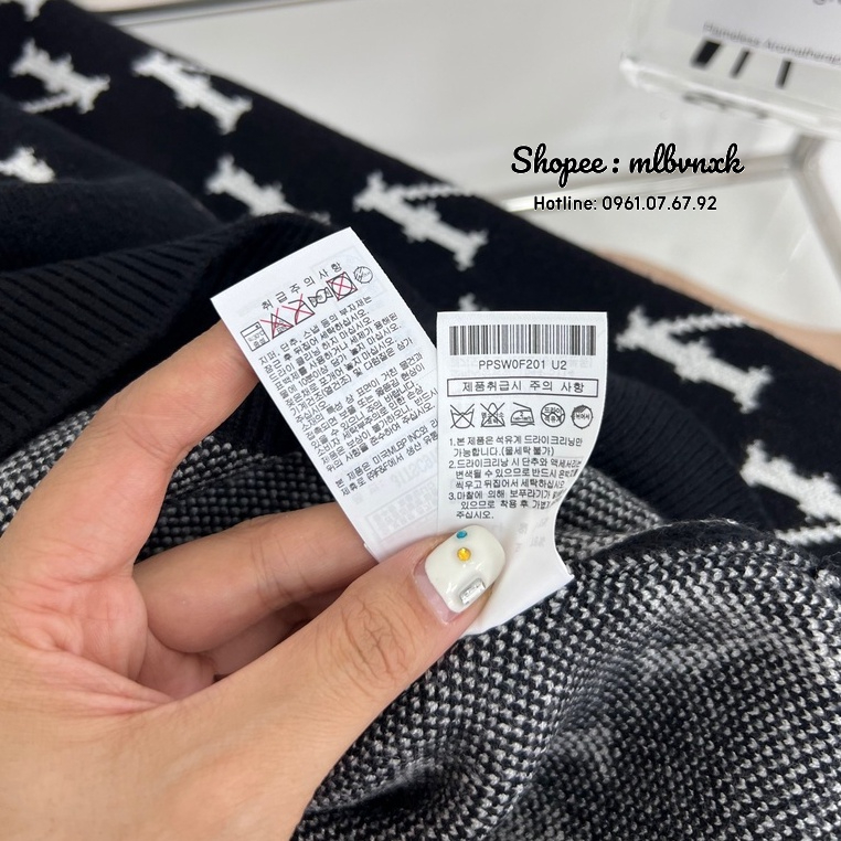 ẢNH THẬT / TQXK - Áo Len MLB Monogram - HÀNG XUẤT DƯ FULLTAG