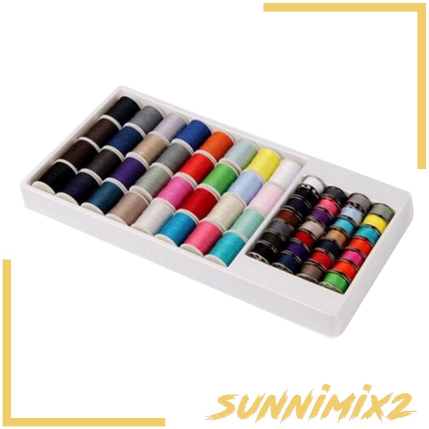 Set 60 Cuộn Chỉ POLYESTER Nhiều Màu Sắc Cho Máy May