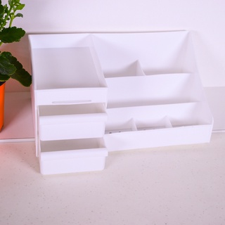 Kệ đựng mỹ phẩm 2 tầng, hộp đựng đồ trang điểm, Trang điểm bằng nhựa cao cấp