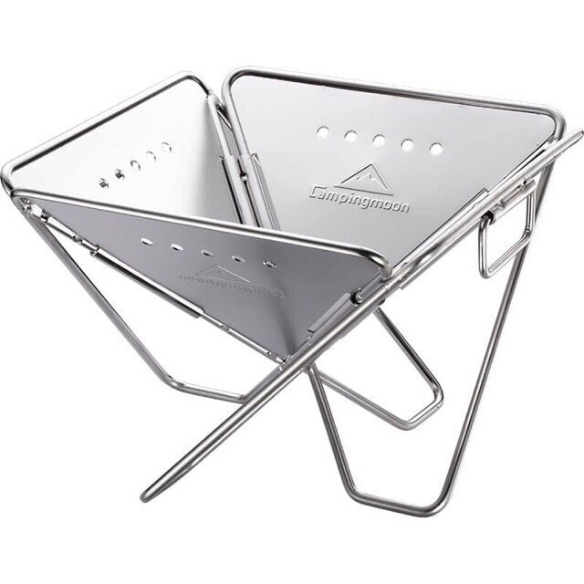 Bếp nướng Campingmoon cắm trại du lịch dã ngoại bếp than nướng inox Campout A017