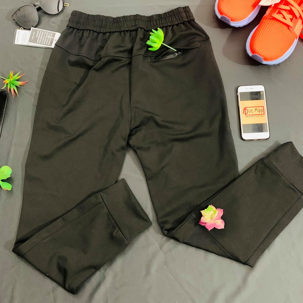 [UMI HÀN] QUẦN JOGGER UMI NAM ĐEN VẢI CO GIÃN SIÊU TỐT KHOÁ KÉO TÚI SÂU | BigBuy360 - bigbuy360.vn