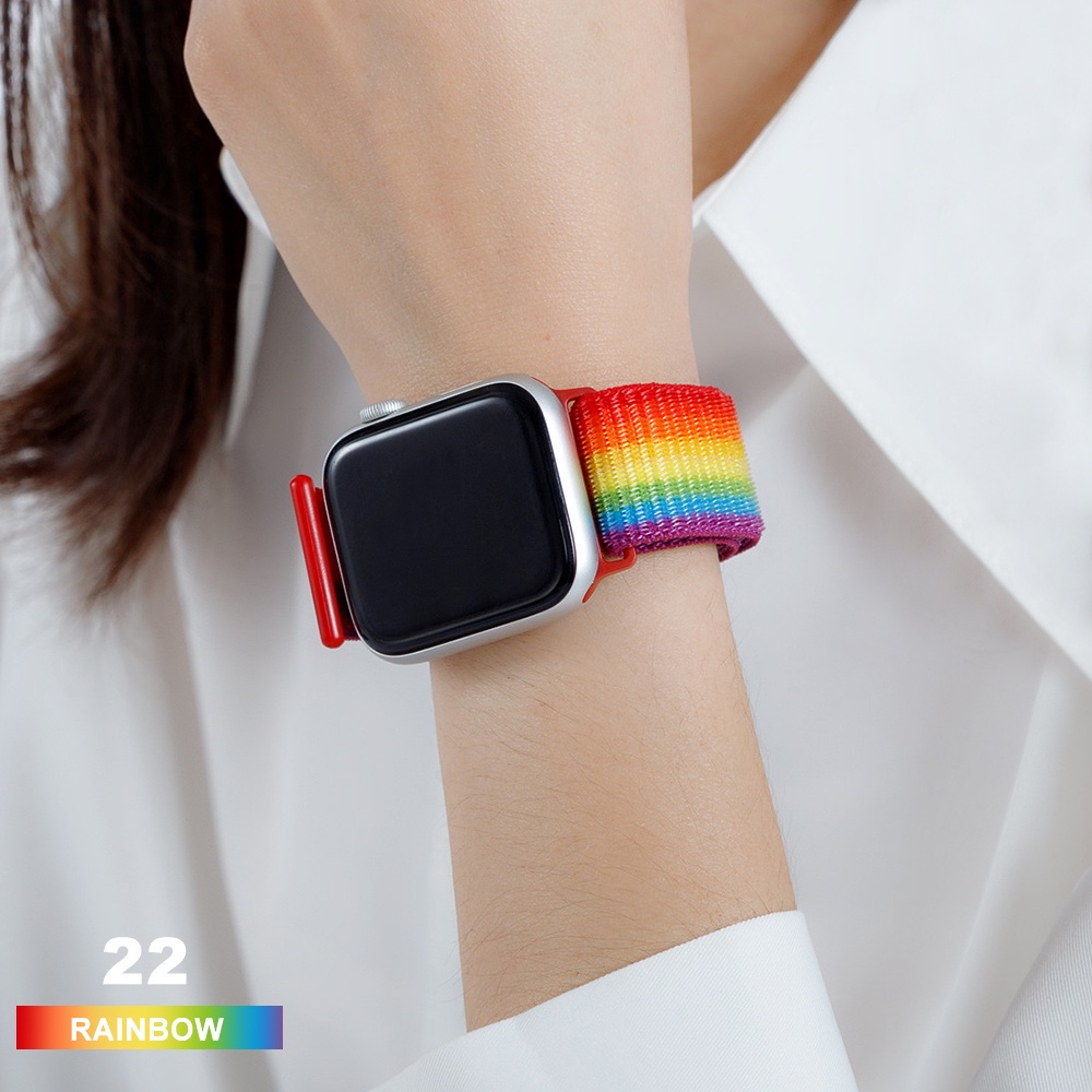 Dây Nylon Đeo Thay Thế Cho Đồng Hồ Thông Minh Apple Watch Series 765 45Mm 41mm44mm 40Mm Iwatch 4 3 42Mm 38Mm