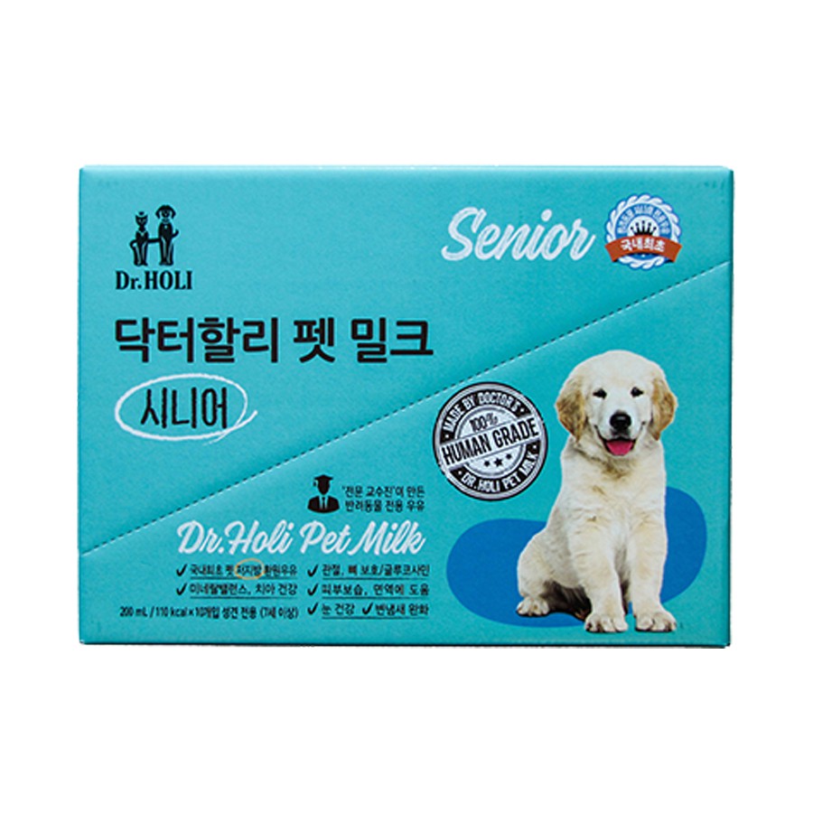 Sữa tươi dinh dưỡng cho chó trưởng thành - Dr.Holi Pet Milk Senior 200ml