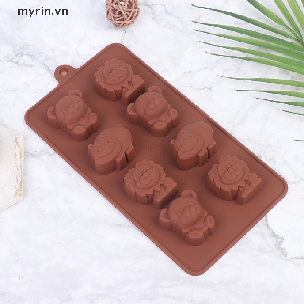 Khuôn Silicone Tạo Hình Làm Bánh Kẹo Hình Động Vật DIY