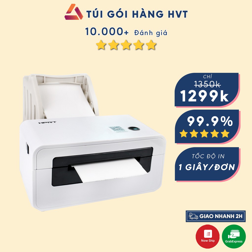 Máy in nhiệt, máy in đơn hàng NHỰA HVT HPRT N41 chính hãng