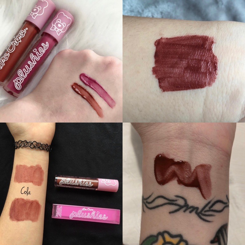 Son Lime Crime Plushies màu Cola, Butterscotch, Bitter Cherry