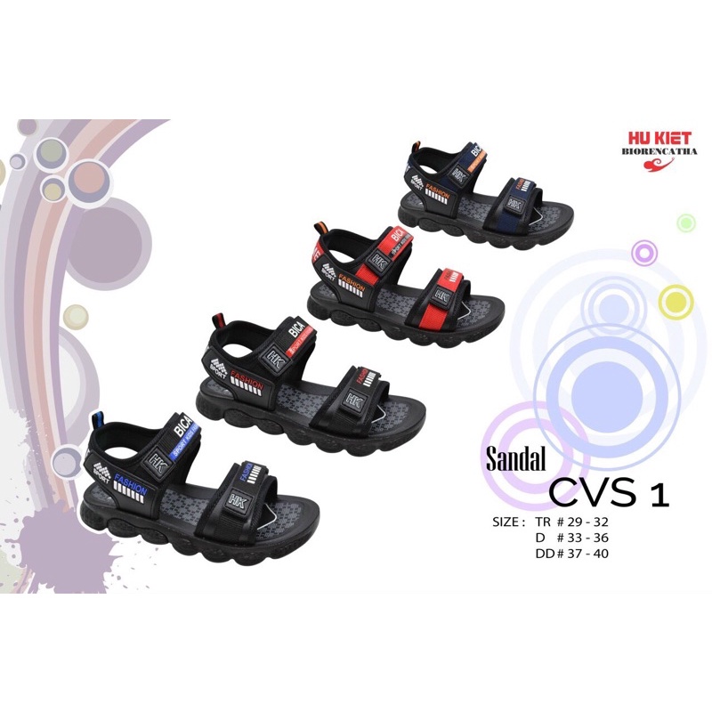 Dép quai hậu sandal dù trẻ em bé trai nam nữ giá rẻ xuất khẩu