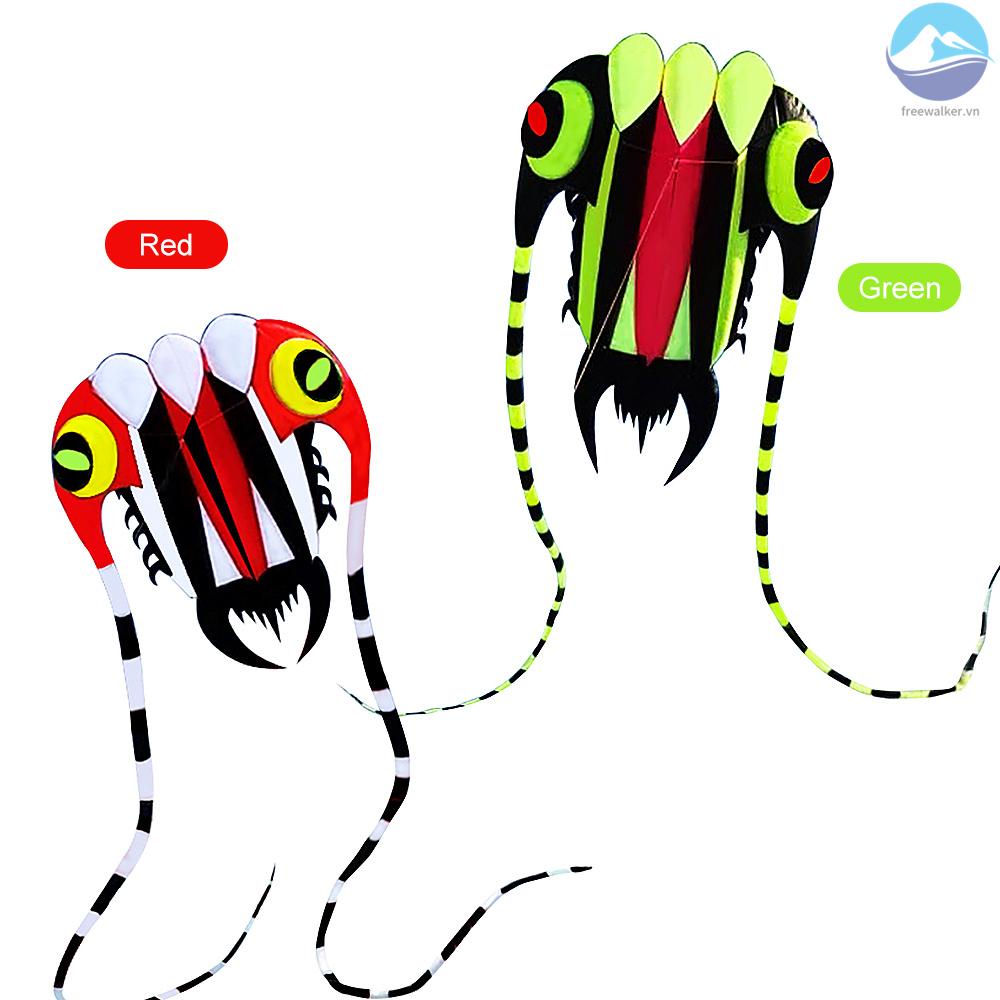 Diều 3D Khổng Lồ Không Khung Mềm Mại Kèm 30m Dây Cho Trẻ Em Và Người Lớn