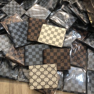 Ví bóp da nam cao cấp kẻ ô caro VL CG sỉ và lẻ [ ảnh thật kèm video 100%]