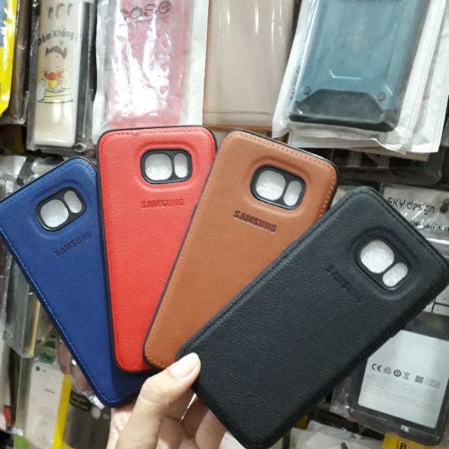 Samsung Galaxy S7 Edge Ốp lưng da in hiệu cao cấp