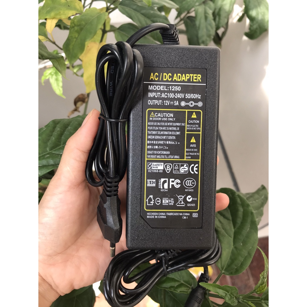 Nguồn 12V 3A 5A - Adapter 12V chân to - Nguồn 12v vỏ nhựa các loại - Hàng mới – Chính hãng