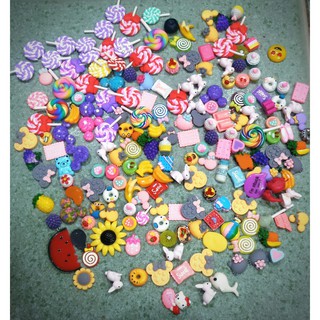 combo 100 charm hỗn hợp nguyên liệu làm thủ công handmade combo 100 charm dễ thương
