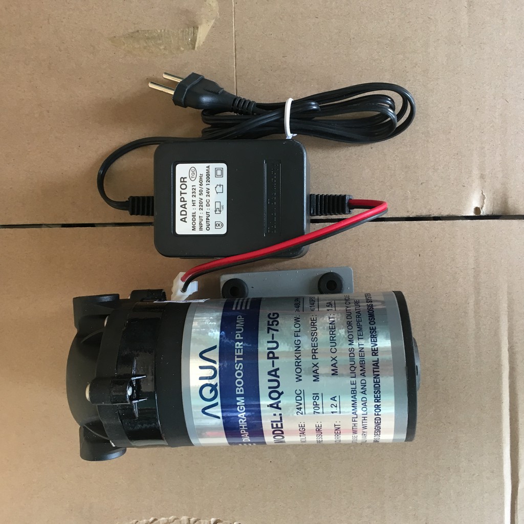 Combo Bơm + Adapter 24V dùng trong lọc nước, phun sương