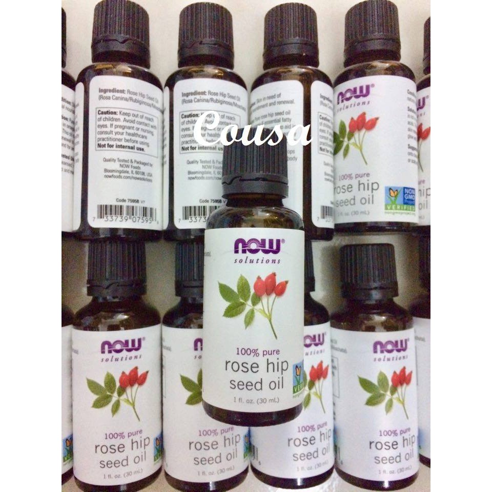 Tinh Dầu Hạt Nụ Tầm Xuân Now 100% Pure Rose Hip Seed Oil