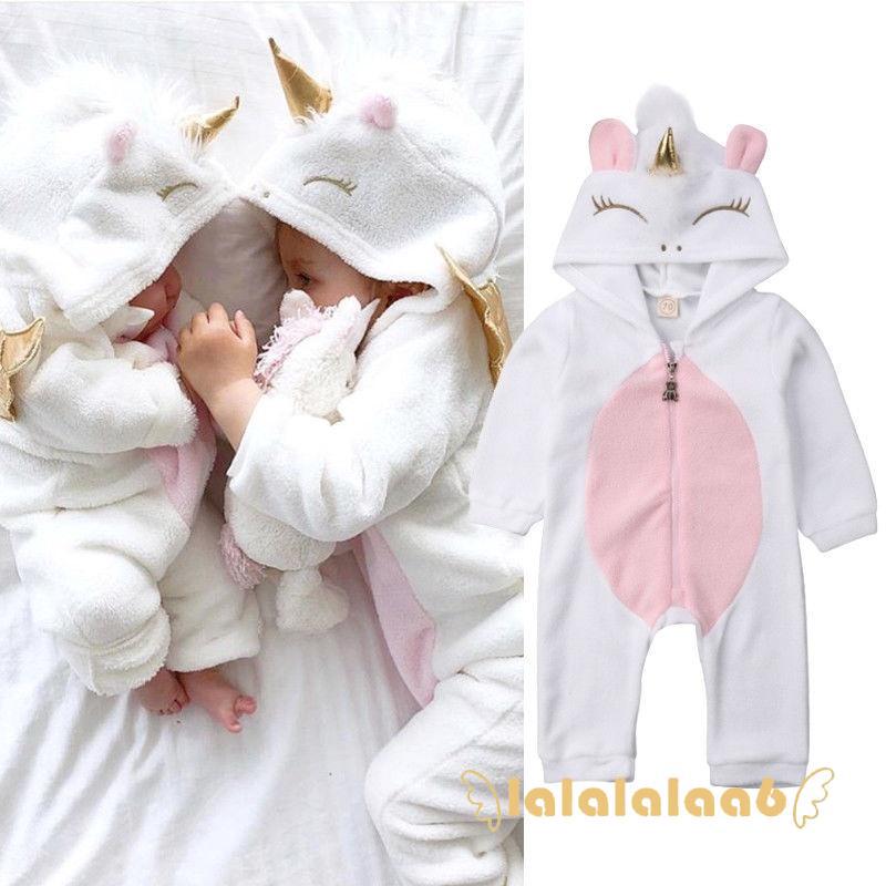 Áo liền quần hóa trang ngựa một sừng dễ thương dành cho bé gái
