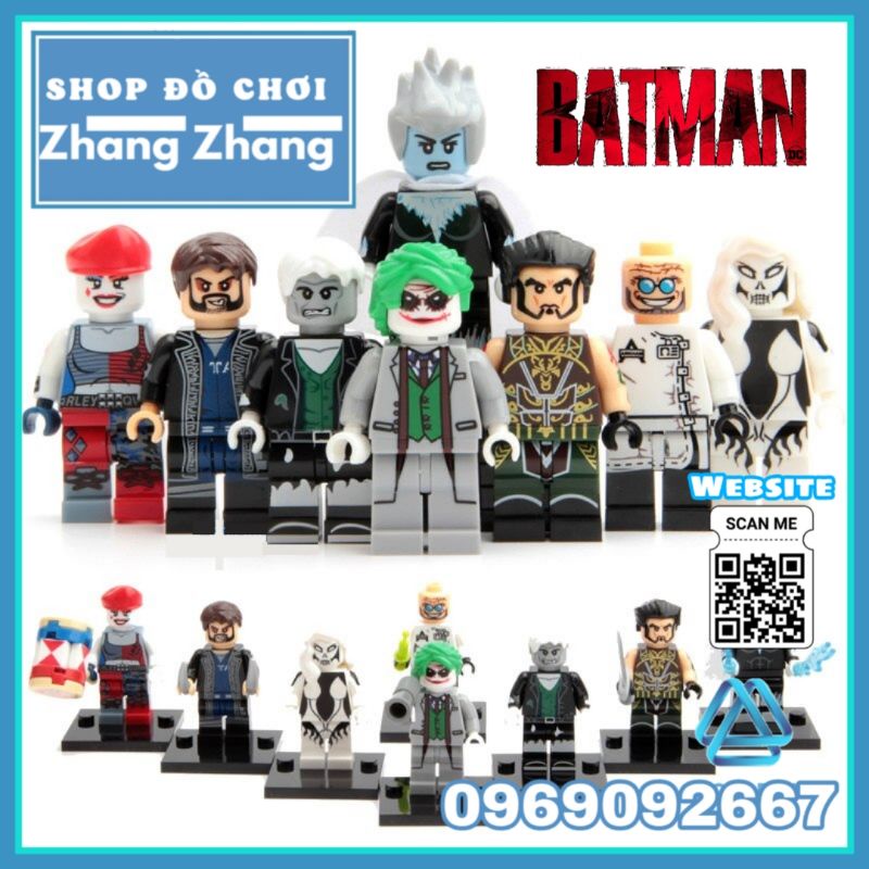 Đồ chơi Xếp hình Joker Captain Boomerang Silver Banshee Ra's Al Ghul Killer Frost Harley Quinn Solomon Hugo Xinh X0171