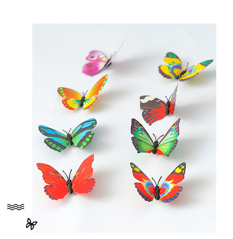 Bộ 12 Con Bướm 3d Dán Tường